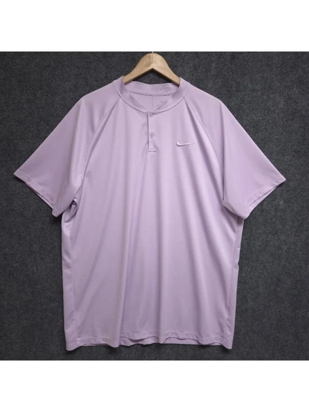 Nike Shirt Mens 2XL Purple Dry Momentum Blade Collar Golf Polo Dri-Fit FLAW - Picture 1 of 10